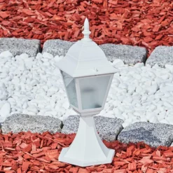 Luminaires Rustiques-hofstein Borne lumineuse Naofe Blanc, 1 lumière