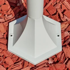 Luminaires Rustiques-hofstein Borne lumineuse Naofe Blanc, 1 lumière, Détecteur de mouvement