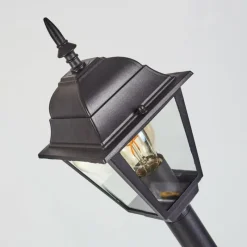 Luminaires Rustiques-hofstein Borne lumineuse Naofe Noir, 1 lumière