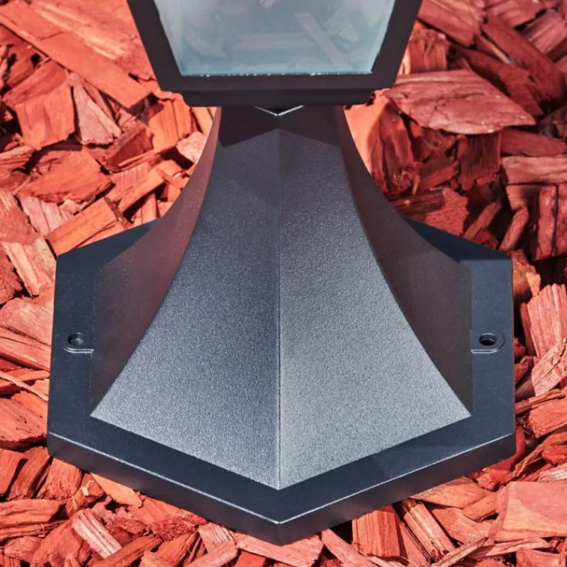 Luminaires Rustiques-hofstein Borne lumineuse Naofe Noir, 1 lumière