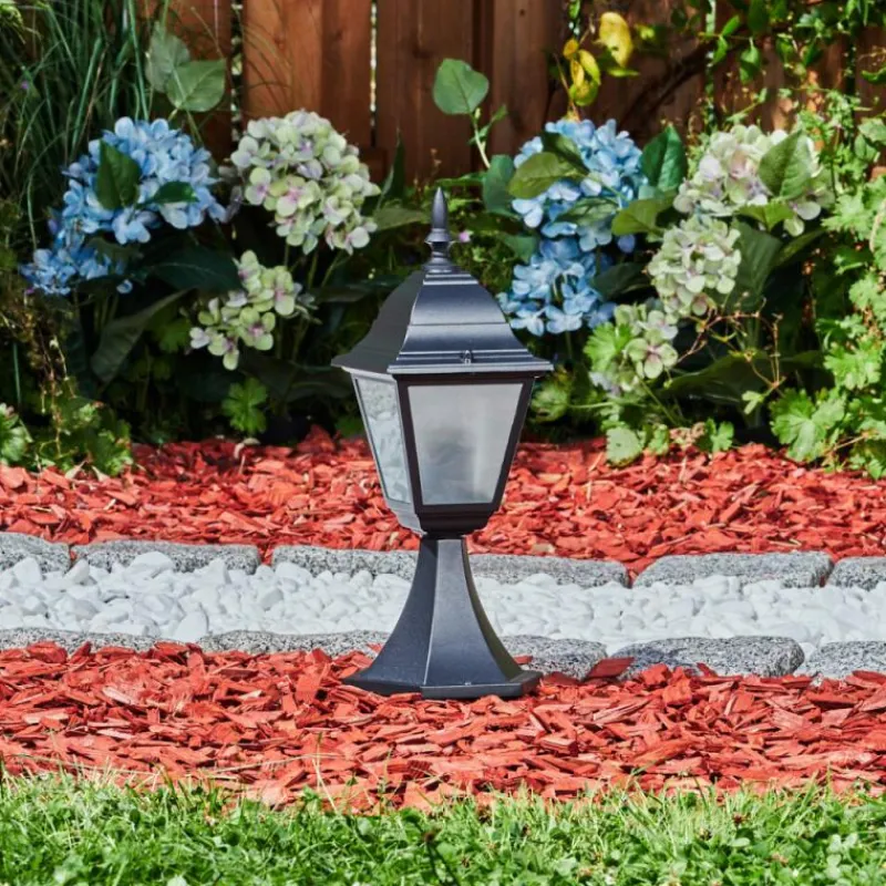 Luminaires Rustiques-hofstein Borne lumineuse Naofe Noir, 1 lumière