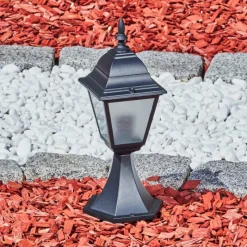 Luminaires Rustiques-hofstein Borne lumineuse Naofe Noir, 1 lumière