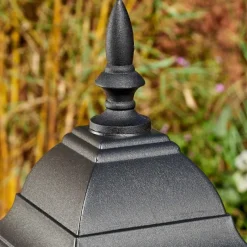 Luminaires Rustiques-hofstein Borne lumineuse Naofe Noir, 1 lumière