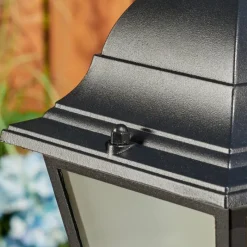 Luminaires Rustiques-hofstein Borne lumineuse Naofe Noir, 1 lumière