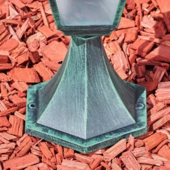 Luminaires Rustiques-hofstein Borne lumineuse Naofe Vert, Noir, 1 lumière