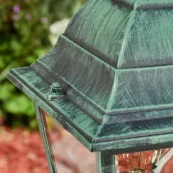 Luminaires Rustiques-hofstein Borne lumineuse Naofe Vert, Noir, 1 lumière