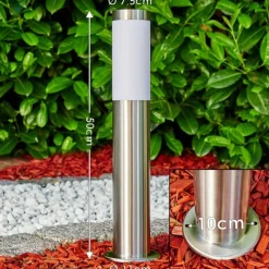 hofstein Borne lumineuse Norburg Acier inoxydable, 1 lumière