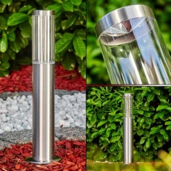 hofstein Borne lumineuse Noreaz LED Chrome, 1 lumière