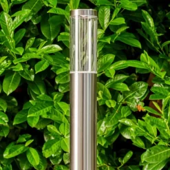 hofstein Borne lumineuse Noreaz LED Acier inoxydable, 1 lumière