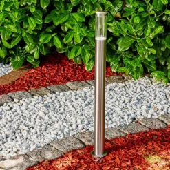 hofstein Borne lumineuse Noreaz LED Acier inoxydable, 1 lumière