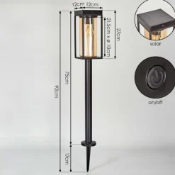 hofstein Borne lumineuse Palanga LED Noir, 1 lumière