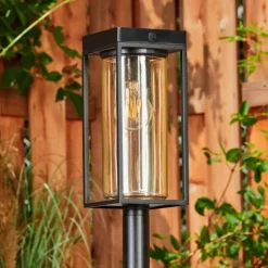 hofstein Borne lumineuse Palanga LED Noir, 1 lumière