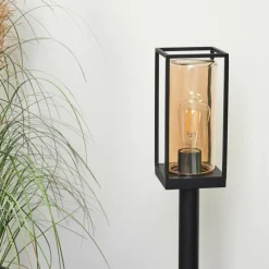 Lampes Vintages & Rétros-hofstein Borne lumineuse Palanga Noir, 1 lumière