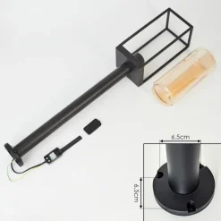 Lampes Vintages & Rétros-hofstein Borne lumineuse Palanga Noir, 1 lumière