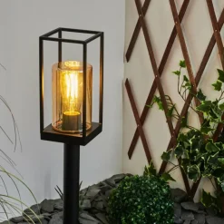 Lampes Vintages & Rétros-hofstein Borne lumineuse Palanga Noir, 1 lumière
