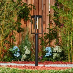 hofstein Borne lumineuse Palanga Noir, 1 lumière