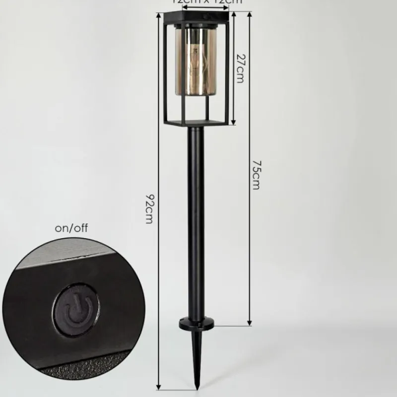 hofstein Borne lumineuse Palanga Noir, 1 lumière