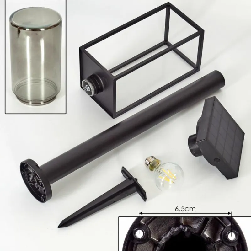 hofstein Borne lumineuse Palanga Noir, 1 lumière