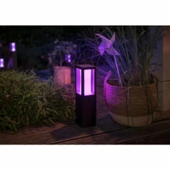 Luminaires Philips Borne lumineuse Philips Hue Ambiance White & Color Impress LED Noir, 1 lumière, Changeur de couleurs