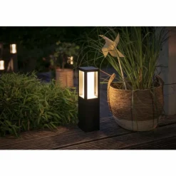 Luminaires Philips Borne lumineuse Philips Hue Ambiance White & Color Impress LED Noir, 1 lumière, Changeur de couleurs