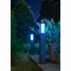 Luminaires Philips Borne lumineuse Philips Hue Ambiance White & Color Impress LED Noir, 1 lumière, Changeur de couleurs