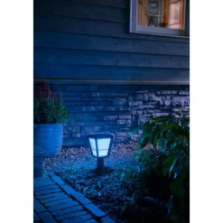 Luminaires Philips Borne lumineuse Philips Hue Ambiance White & Color Econic LED Noir, 1 lumière, Changeur de couleurs