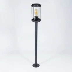 Lampes Vintages & Rétros-hofstein Borne lumineuse Riola Anthracite, 1 lumière