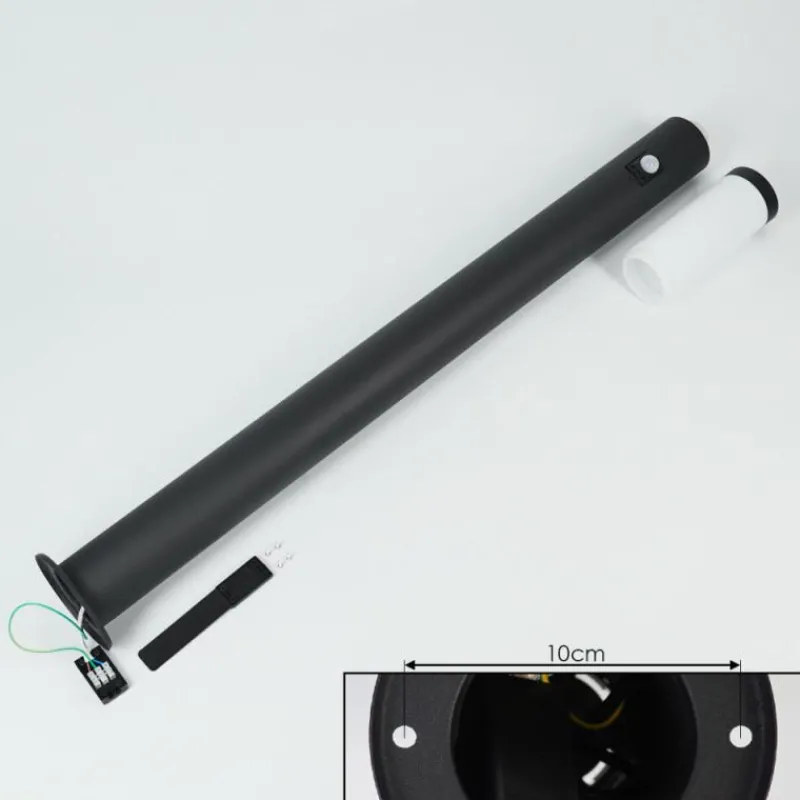 hofstein Borne lumineuse Ruti Noir, 1 lumière, Détecteur de mouvement