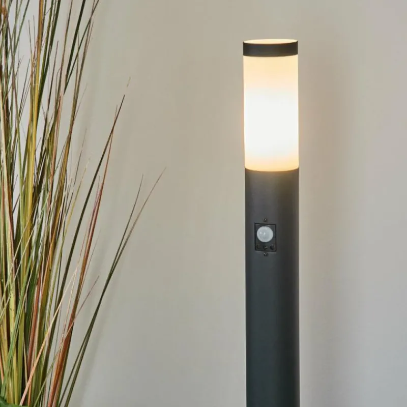 hofstein Borne lumineuse Ruti Noir, 1 lumière, Détecteur de mouvement