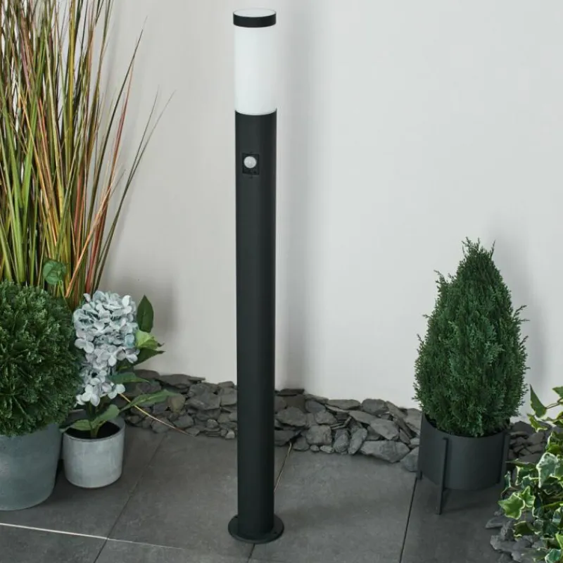 hofstein Borne lumineuse Ruti Noir, 1 lumière, Détecteur de mouvement