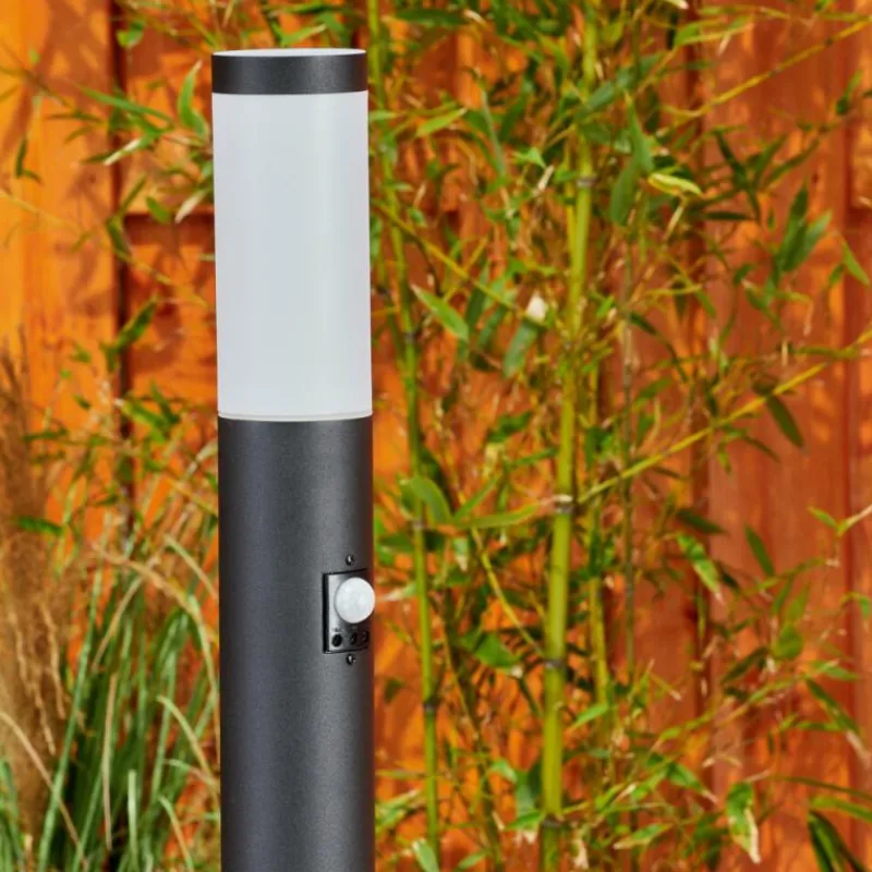 hofstein Borne lumineuse Ruti Noir, 1 lumière, Détecteur de mouvement