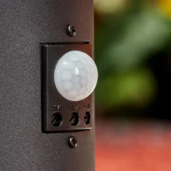 hofstein Borne lumineuse Ruti Noir, 1 lumière, Détecteur de mouvement