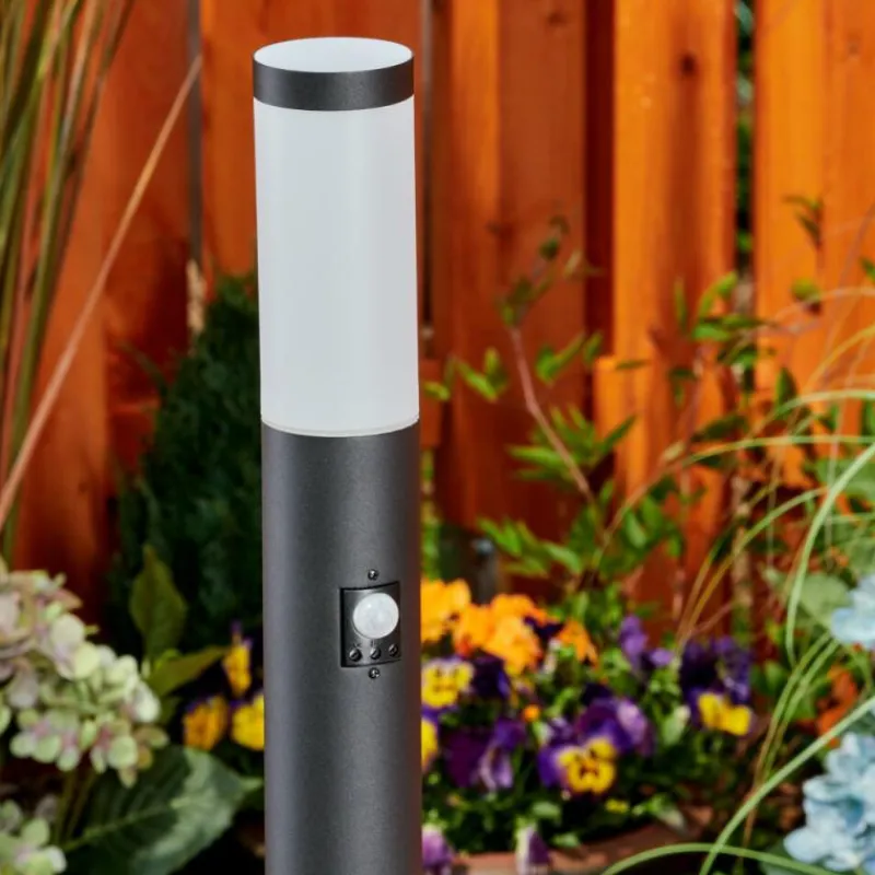 hofstein Borne lumineuse Ruti Noir, 1 lumière, Détecteur de mouvement