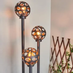 hofstein Borne lumineuse Saaseg Noir, 3 lumières