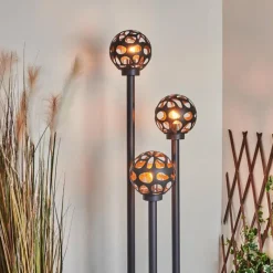 hofstein Borne lumineuse Saaseg Noir, 3 lumières