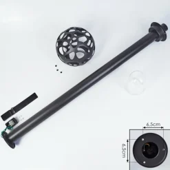 hofstein Borne lumineuse Saaseg Noir, 1 lumière