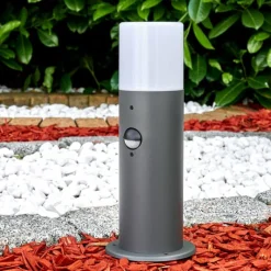 hofstein Borne lumineuse Schafhaus Anthracite, 1 lumière, Détecteur de mouvement