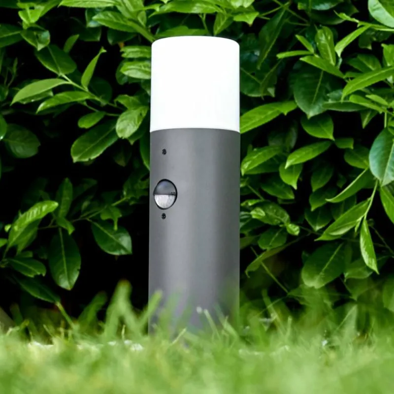 hofstein Borne lumineuse Schafhaus Anthracite, 1 lumière, Détecteur de mouvement