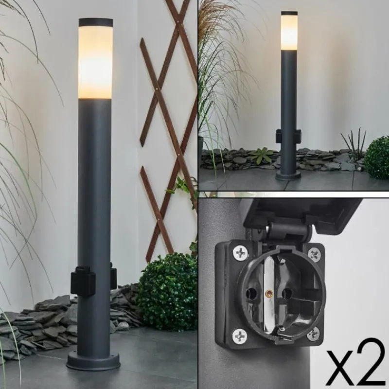 hofstein Borne lumineuse Sessa Anthracite, 1 lumière