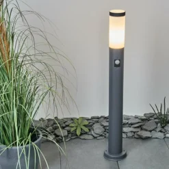 hofstein Borne lumineuse Sessa Anthracite, 1 lumière, Détecteur de mouvement