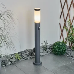 hofstein Borne lumineuse Sessa Anthracite, 1 lumière, Détecteur de mouvement