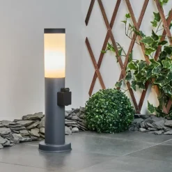 hofstein Borne lumineuse Sessa Anthracite, 1 lumière
