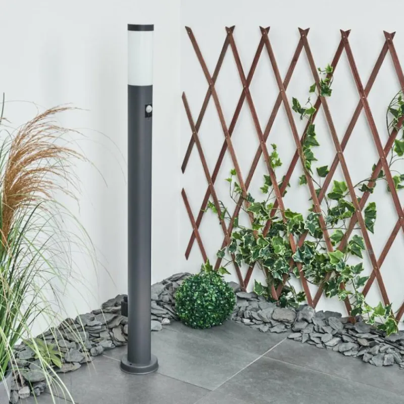 hofstein Borne lumineuse Sessa Anthracite, 1 lumière, Détecteur de mouvement