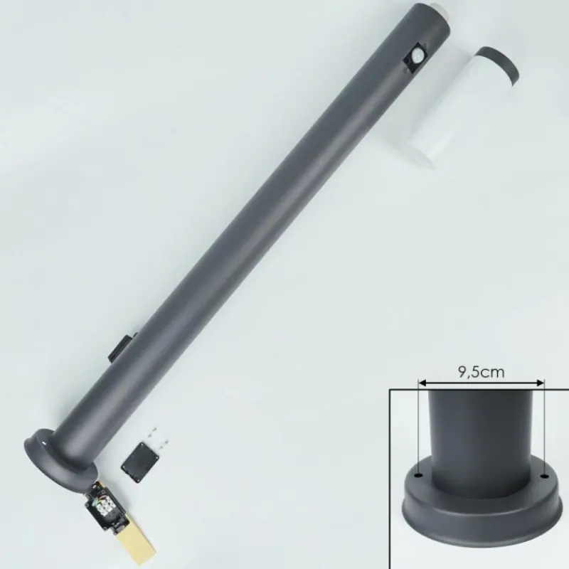 hofstein Borne lumineuse Sessa Anthracite, 1 lumière, Détecteur de mouvement