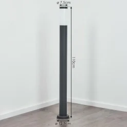 hofstein Borne lumineuse Sessa Anthracite, 1 lumière