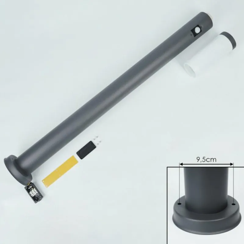 hofstein Borne lumineuse Sessa Anthracite, 1 lumière, Détecteur de mouvement