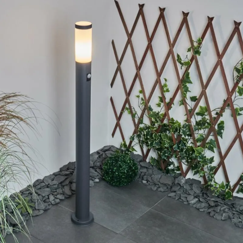 hofstein Borne lumineuse Sessa Anthracite, 1 lumière, Détecteur de mouvement