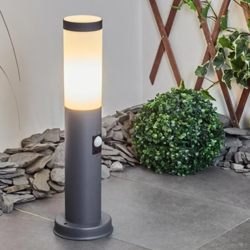 hofstein Borne lumineuse Sessa Anthracite, 1 lumière, Détecteur de mouvement