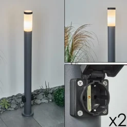 hofstein Borne lumineuse Sessa Anthracite, 1 lumière