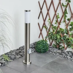 hofstein Borne lumineuse Sessa Nickel mat, 1 lumière